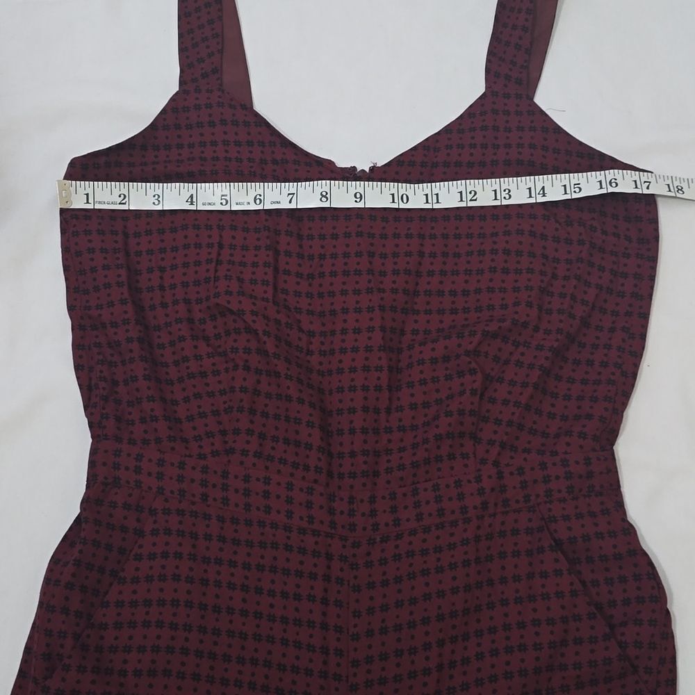 Madewell Tompkins Hashtag Jumpsuit Maroon/ burgundy S - Picture 2 of 10
